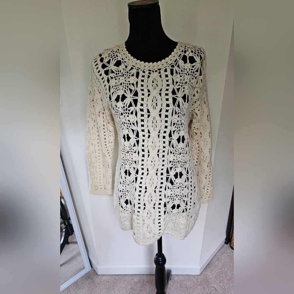 Crocheted Tonic Blouse (S)